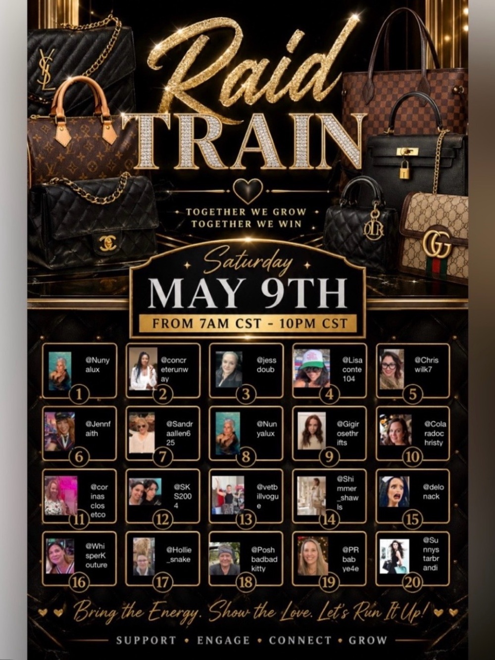 Raid Train Event May 9th